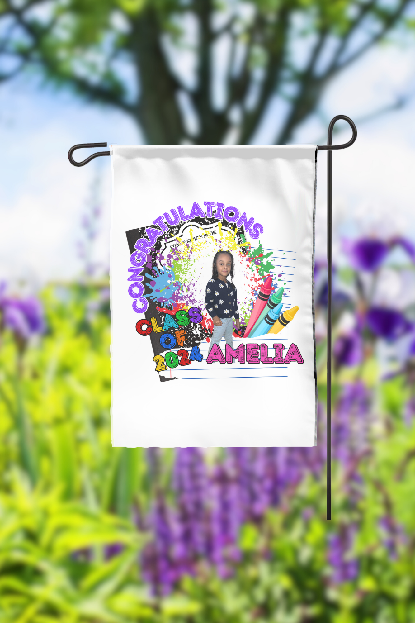 Kindergarten Graduation Yard Flags class of 2024