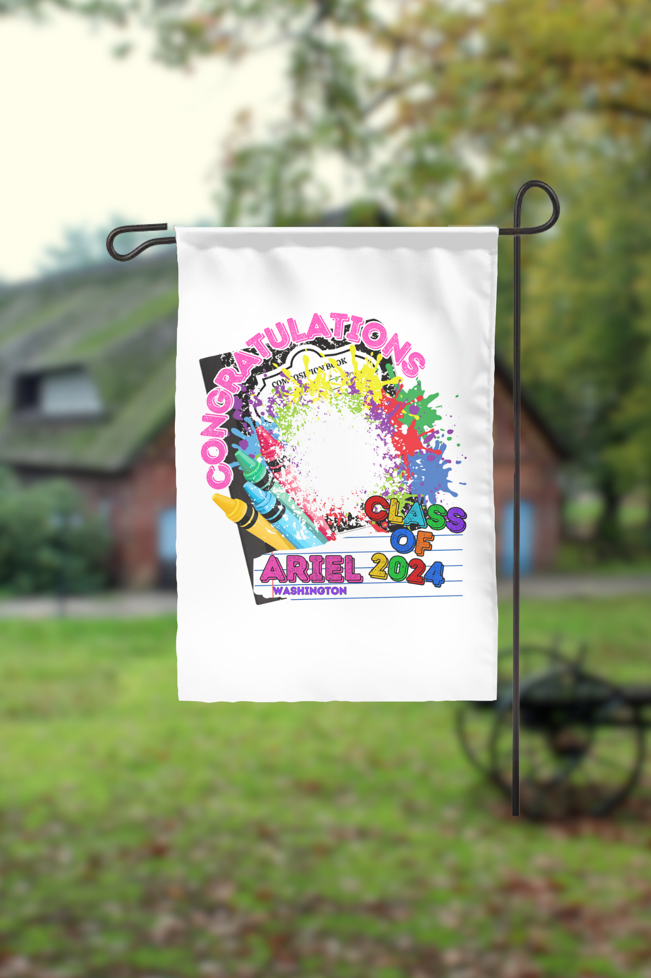 Kindergarten Graduation Yard Flags class of 2024