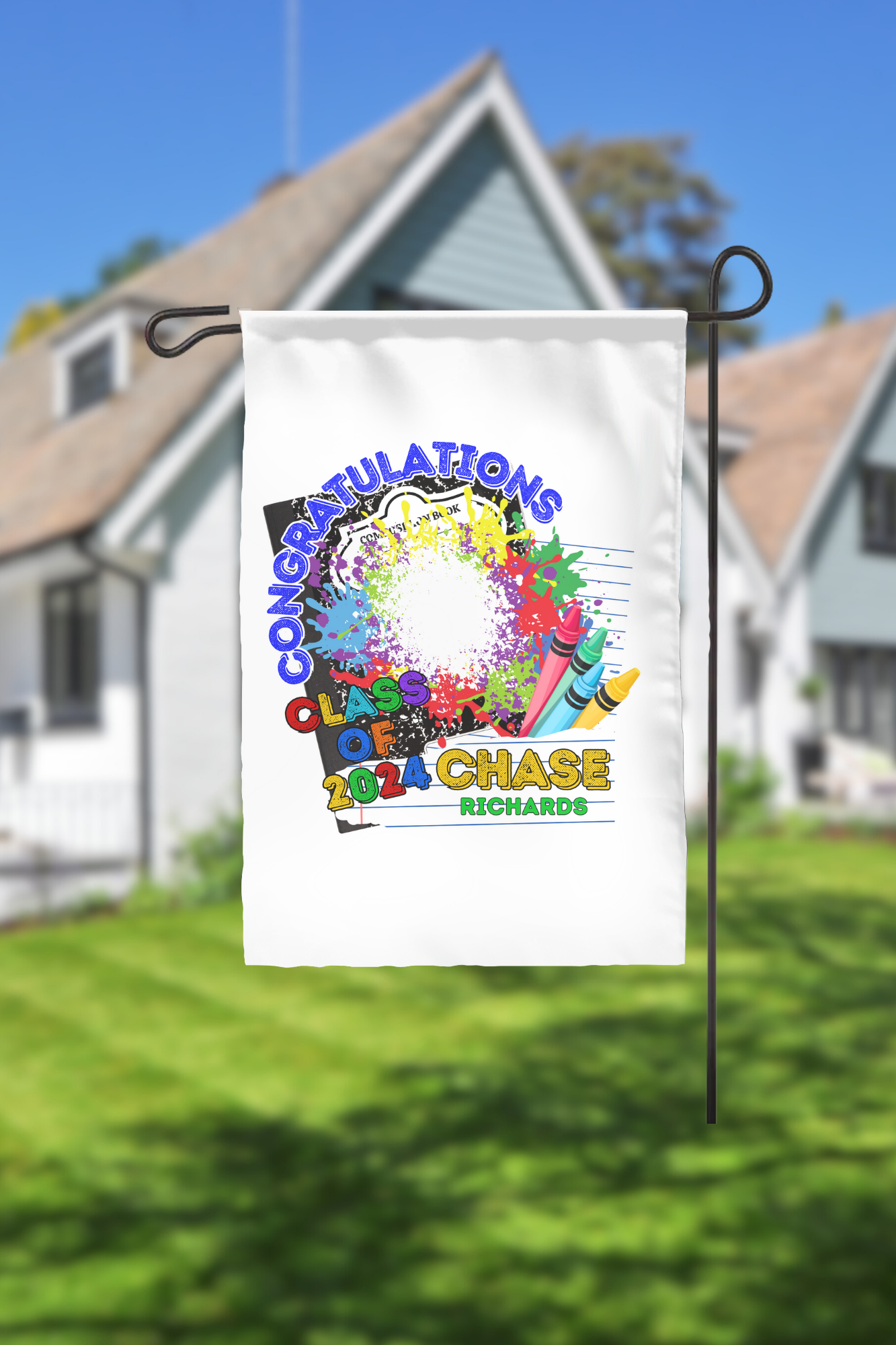 Kindergarten Graduation Yard Flags class of 2024