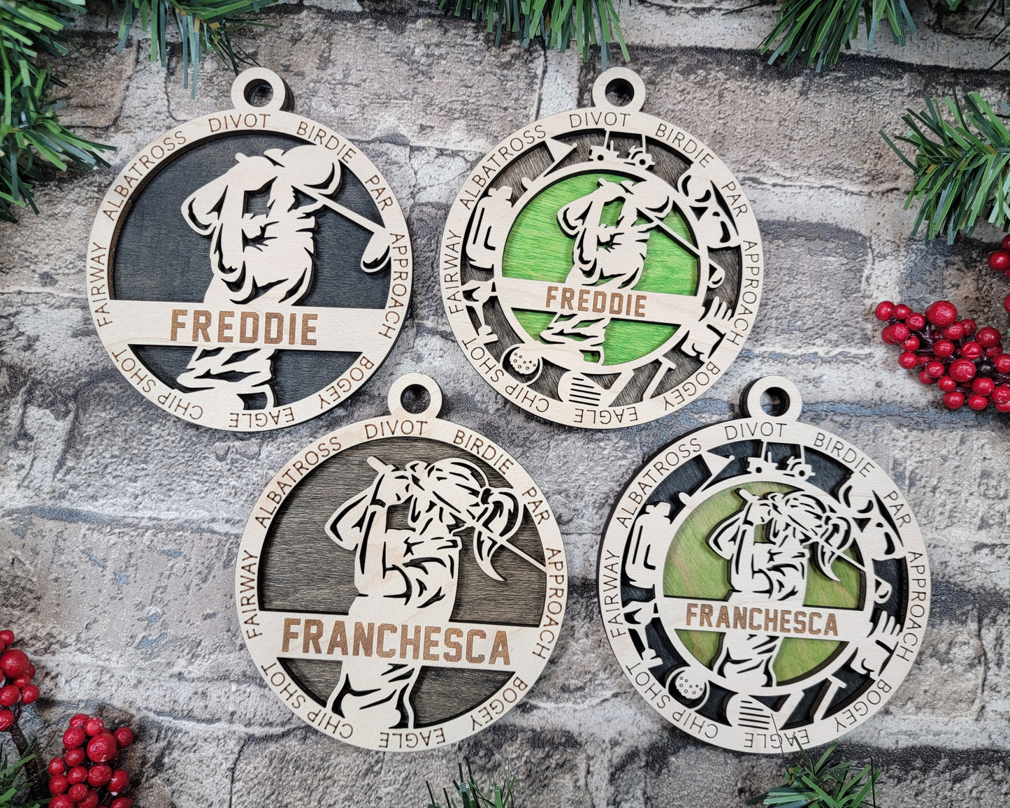 Golf personalized ornament