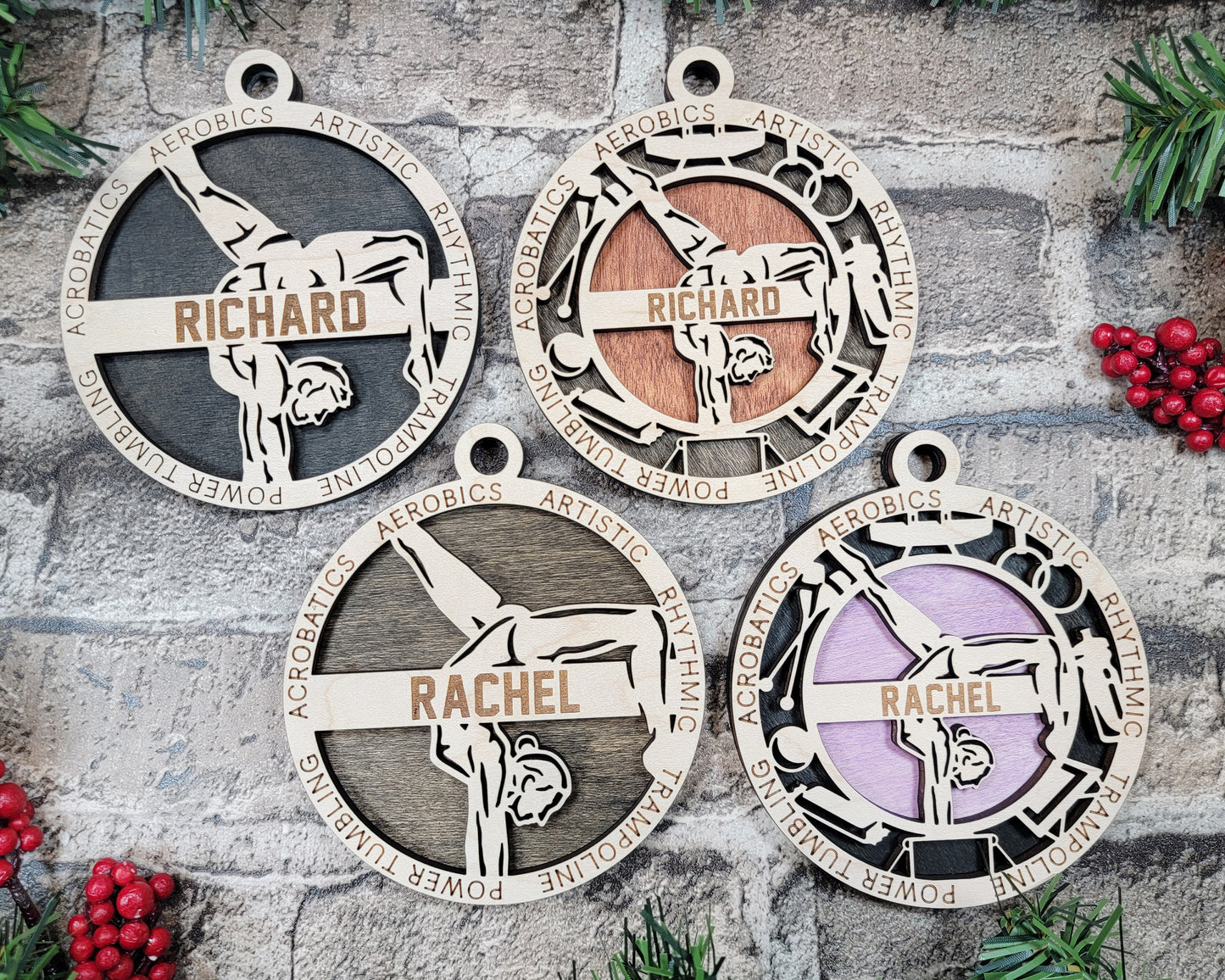 Gymastics ornament personalized