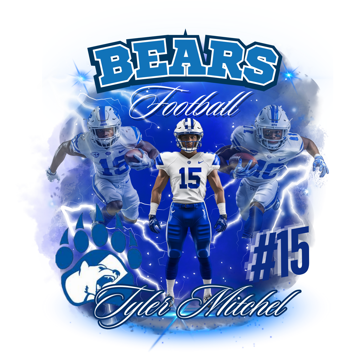 Custom Football yard flag