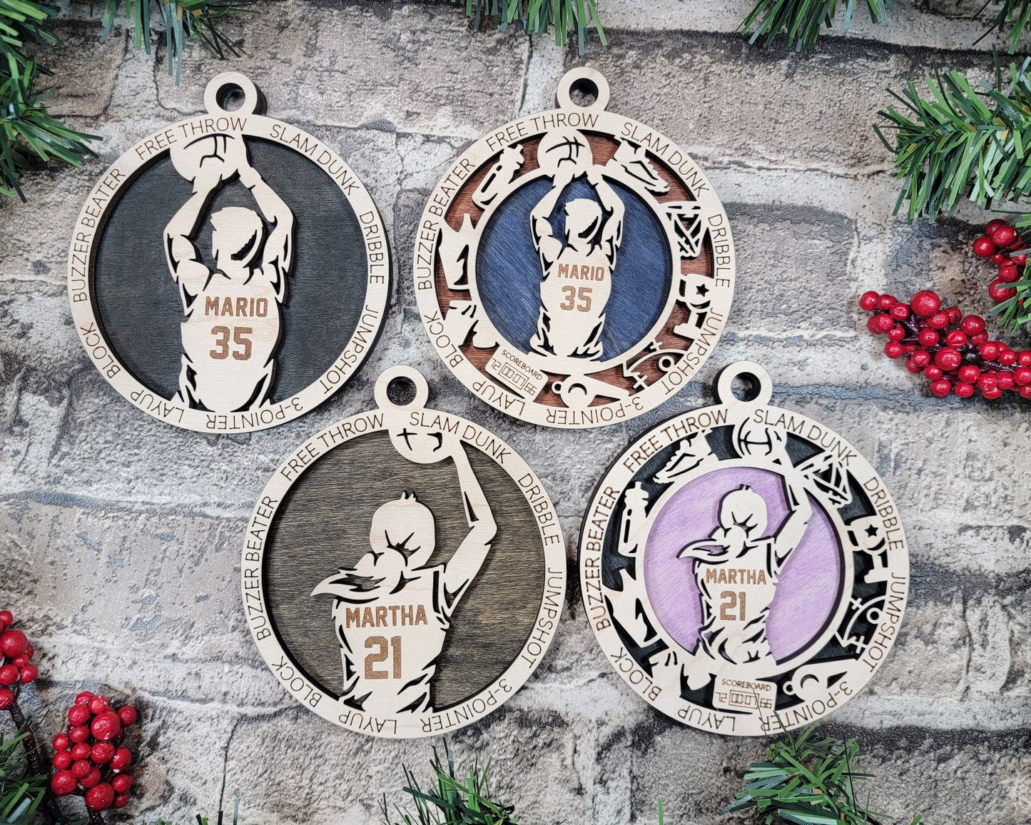 Basketball ornament personalized