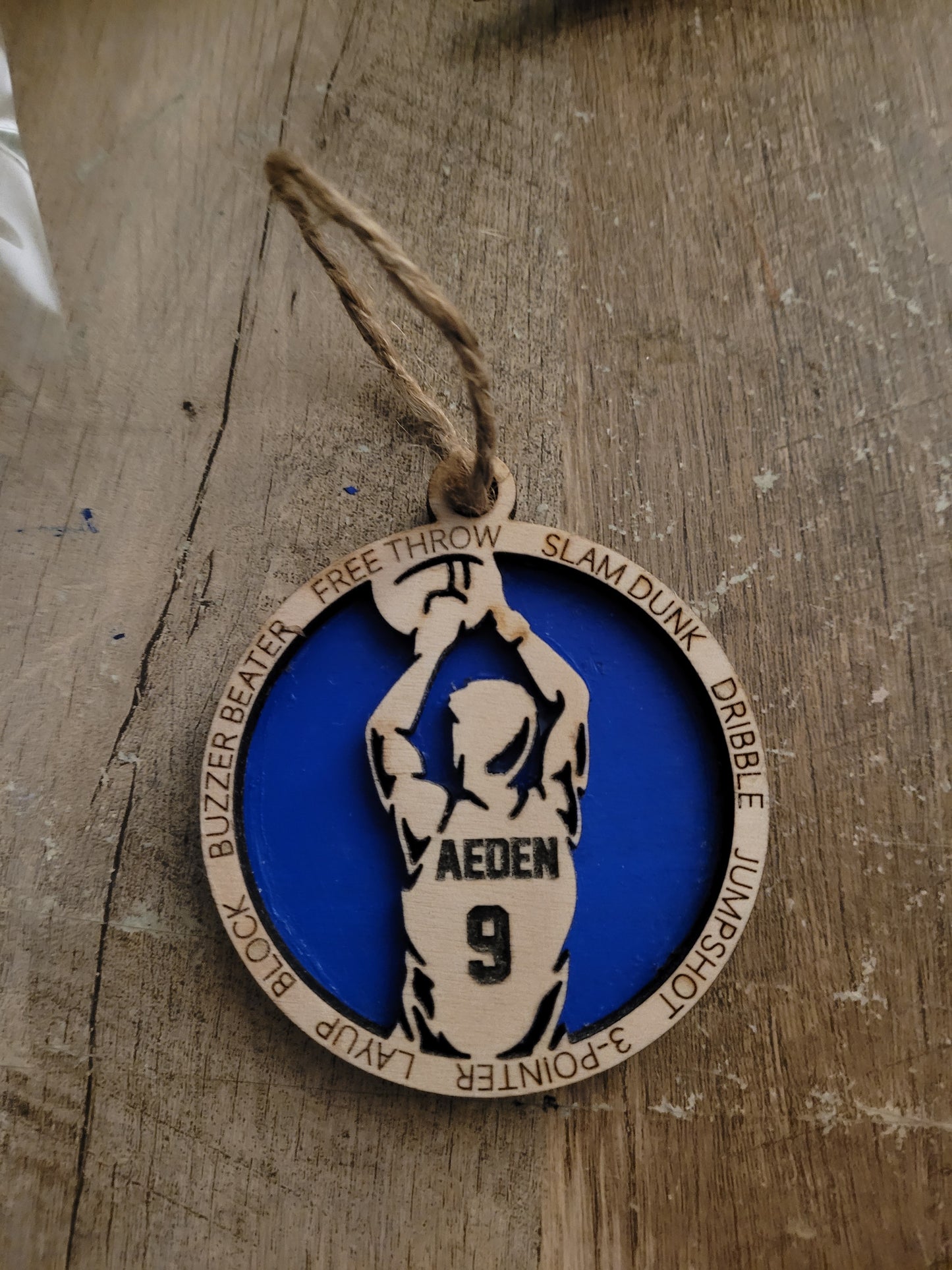 Basketball ornament personalized