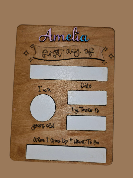 School Photo Plaque