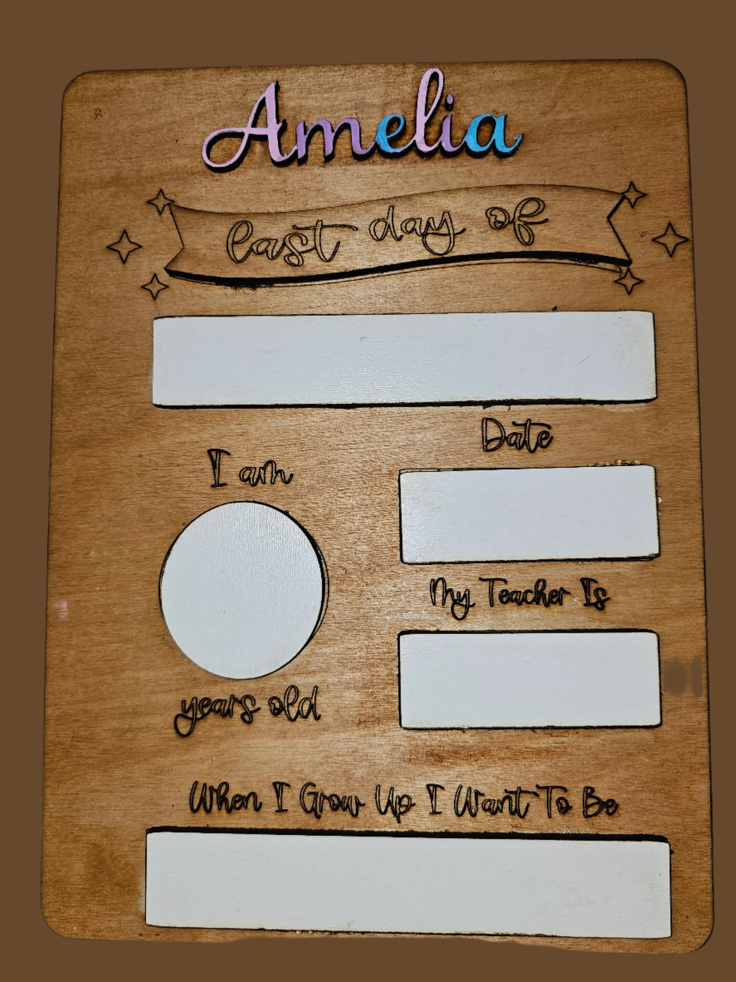 School Photo Plaque