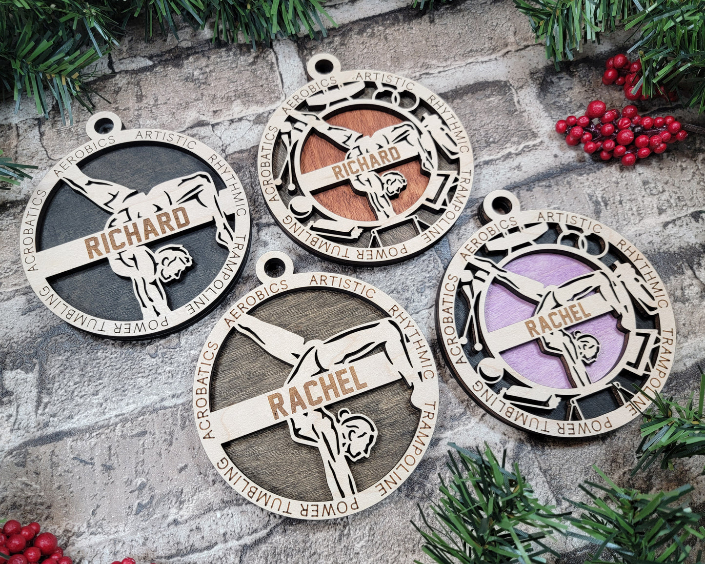 Gymastics ornament personalized