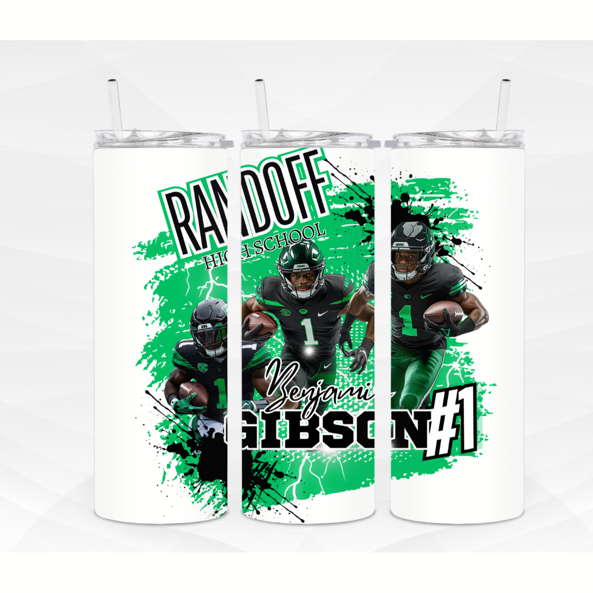 Personalized football Tumbler