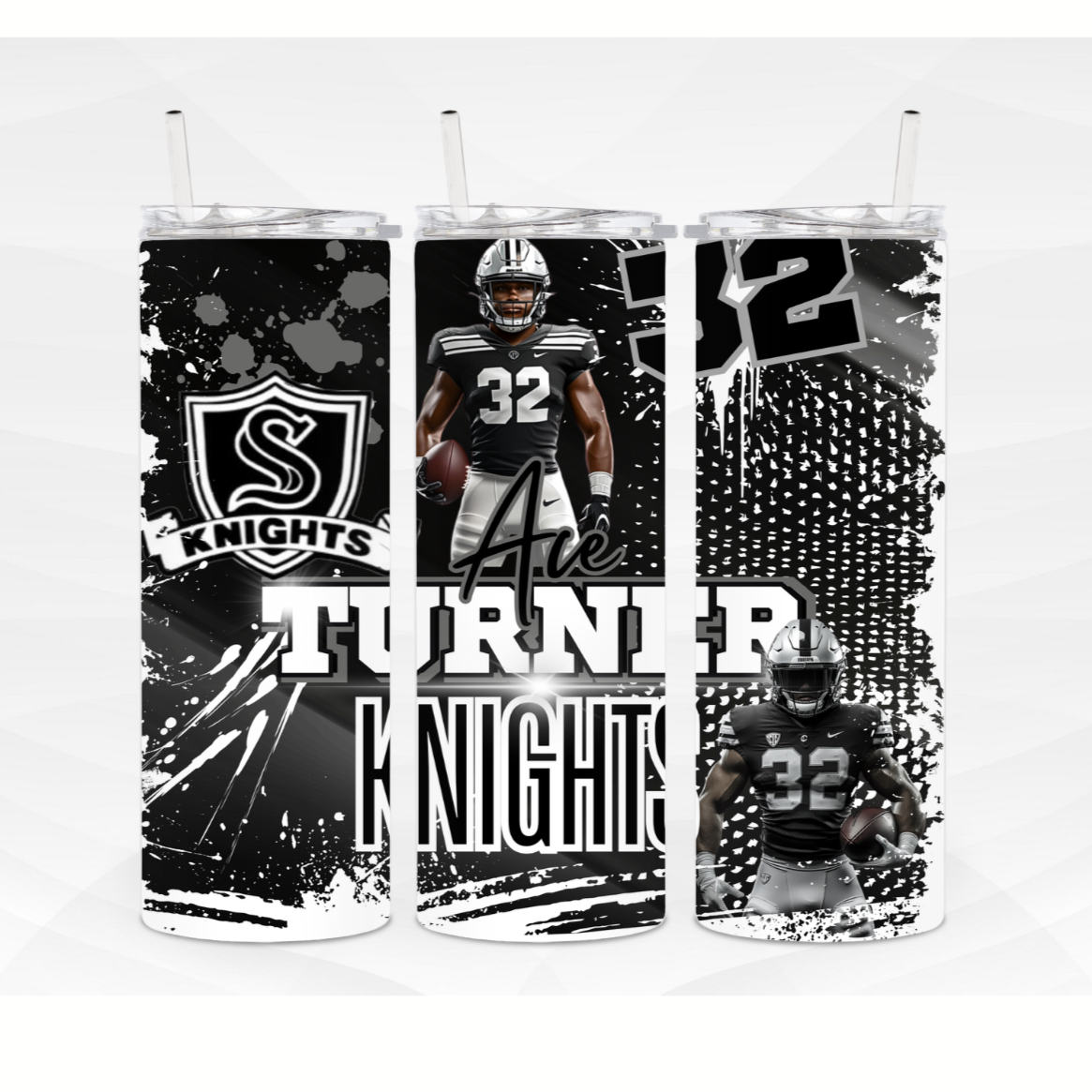 Personalized football Tumbler