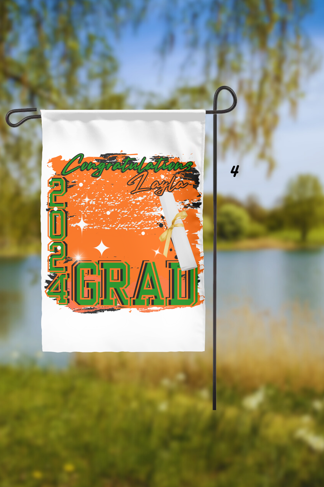 Graduation Yard Flags class of 2024