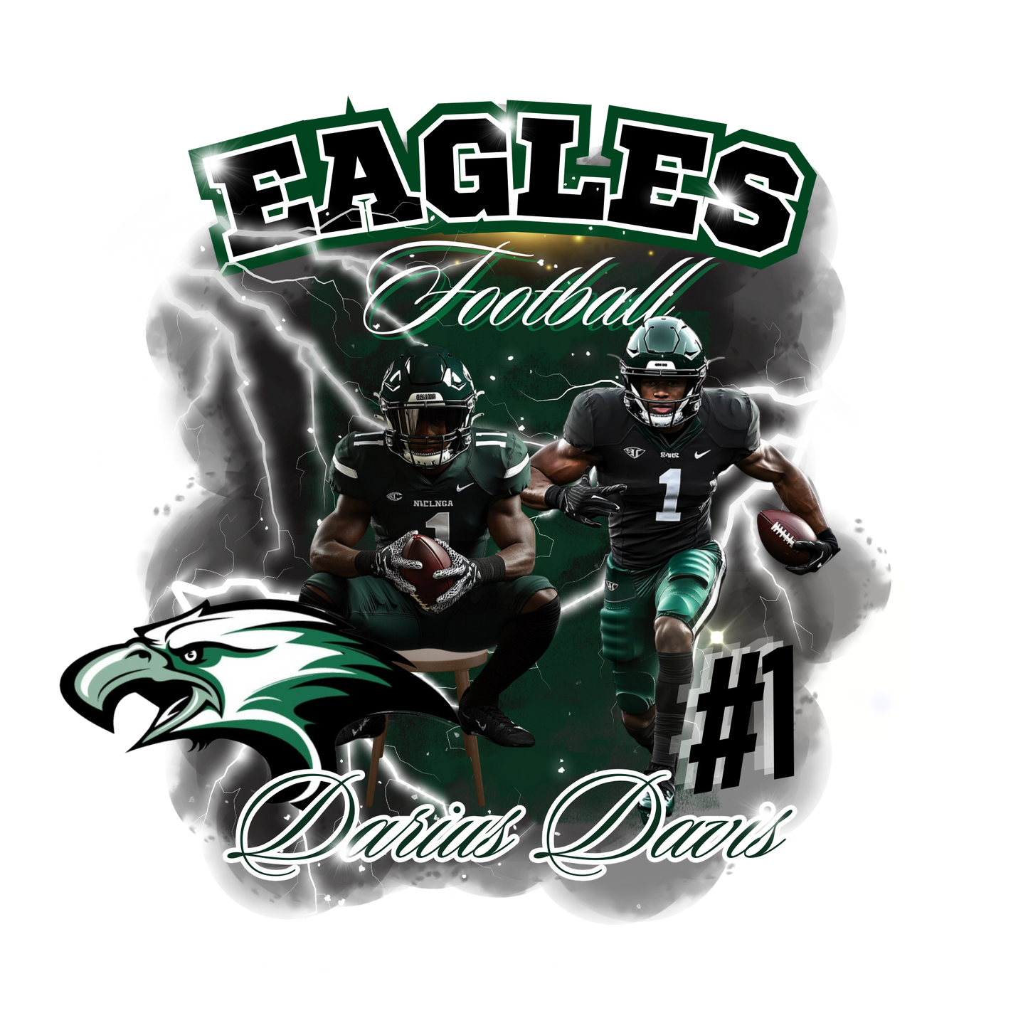 Custom Football yard flag