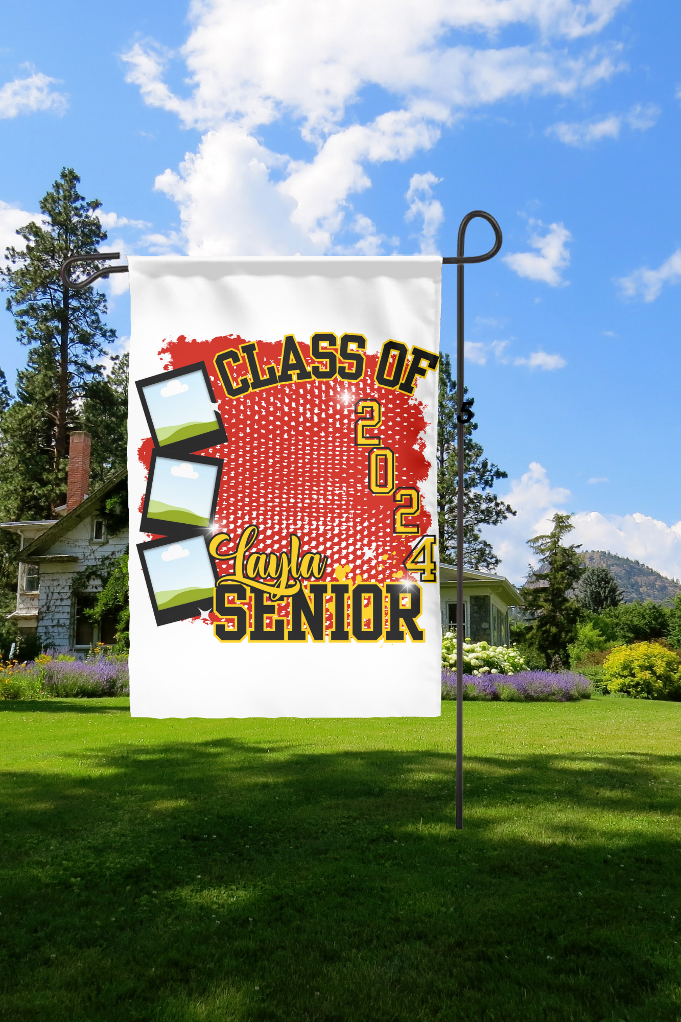 Graduation Yard Flags class of 2024