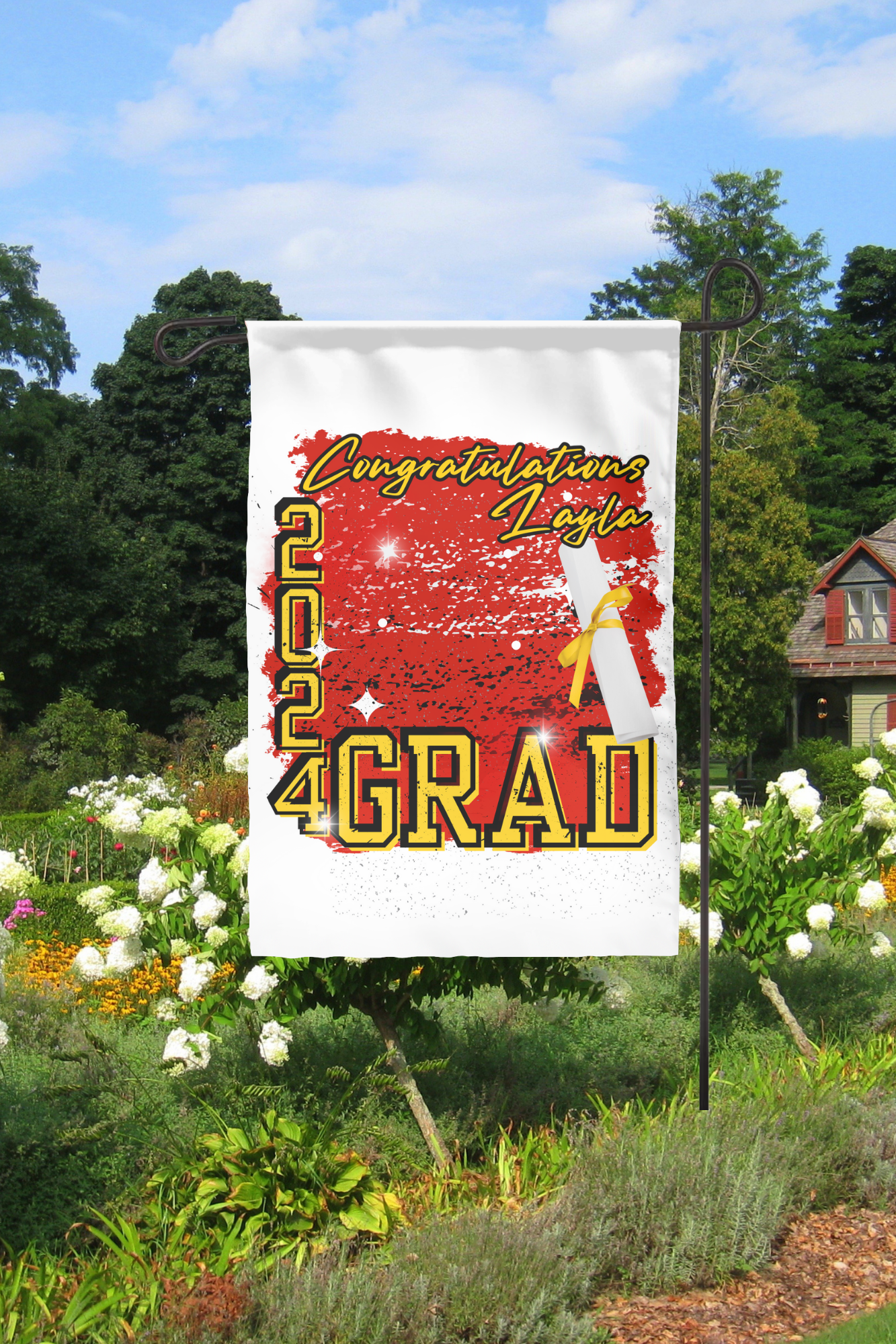 Graduation Yard Flags class of 2024