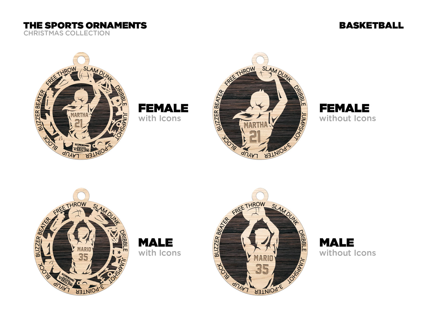 Basketball ornament personalized