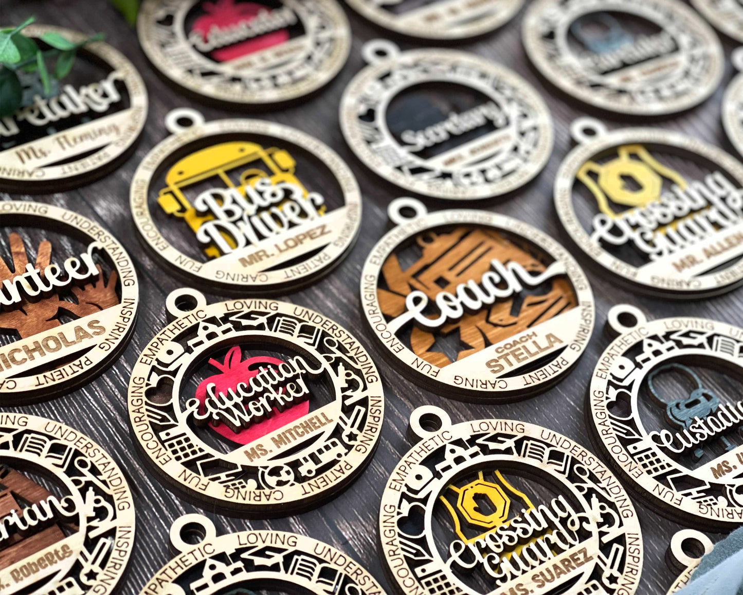 Volunteer personalized ornaments