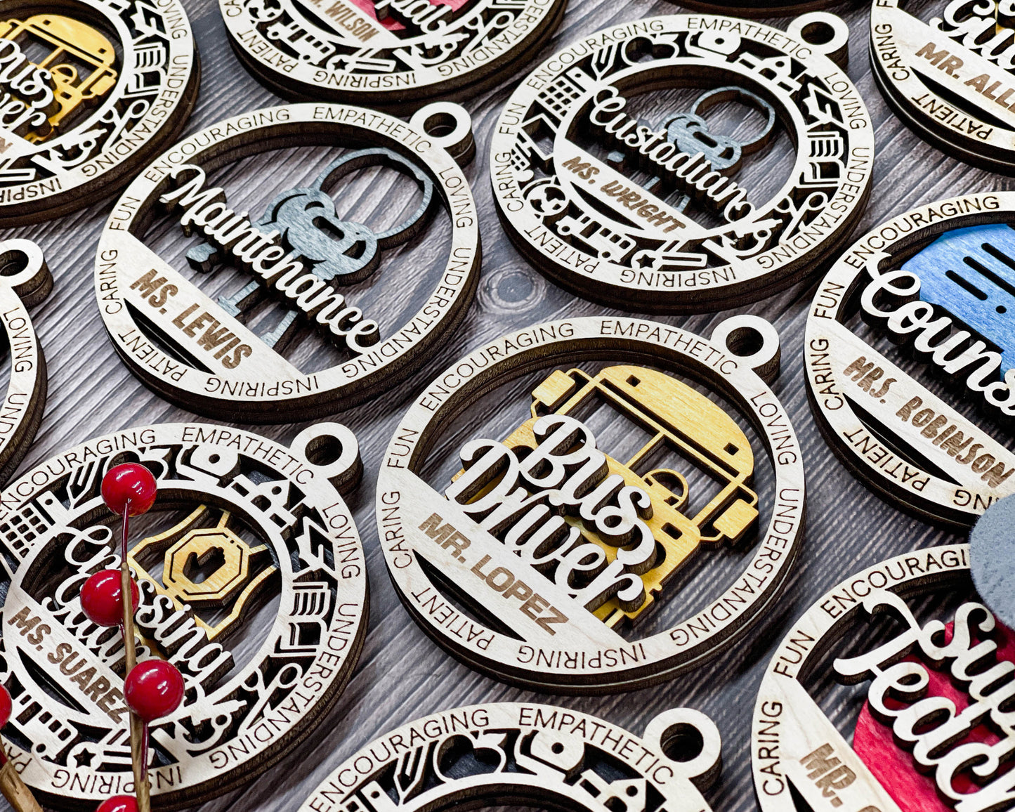 Volunteer personalized ornaments
