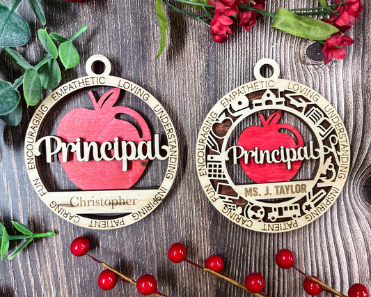 Principle personalized ornaments