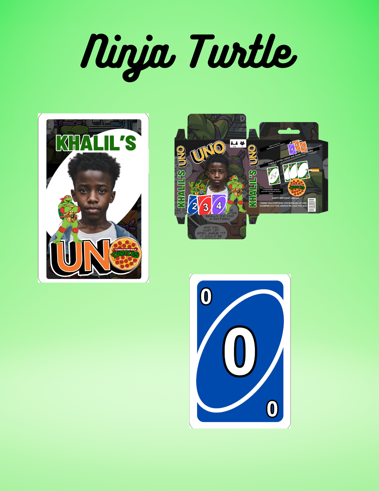 Customized Personalized Uno Card