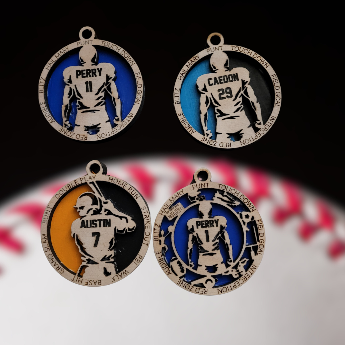 Baseball ornament personalized