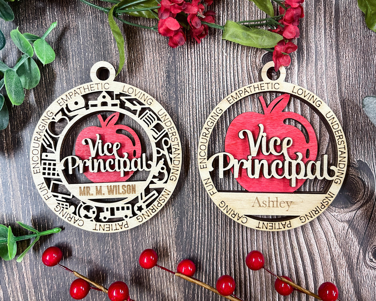 Vice Principle personalized ornaments