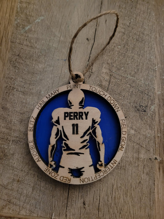 Football personalized  ornament