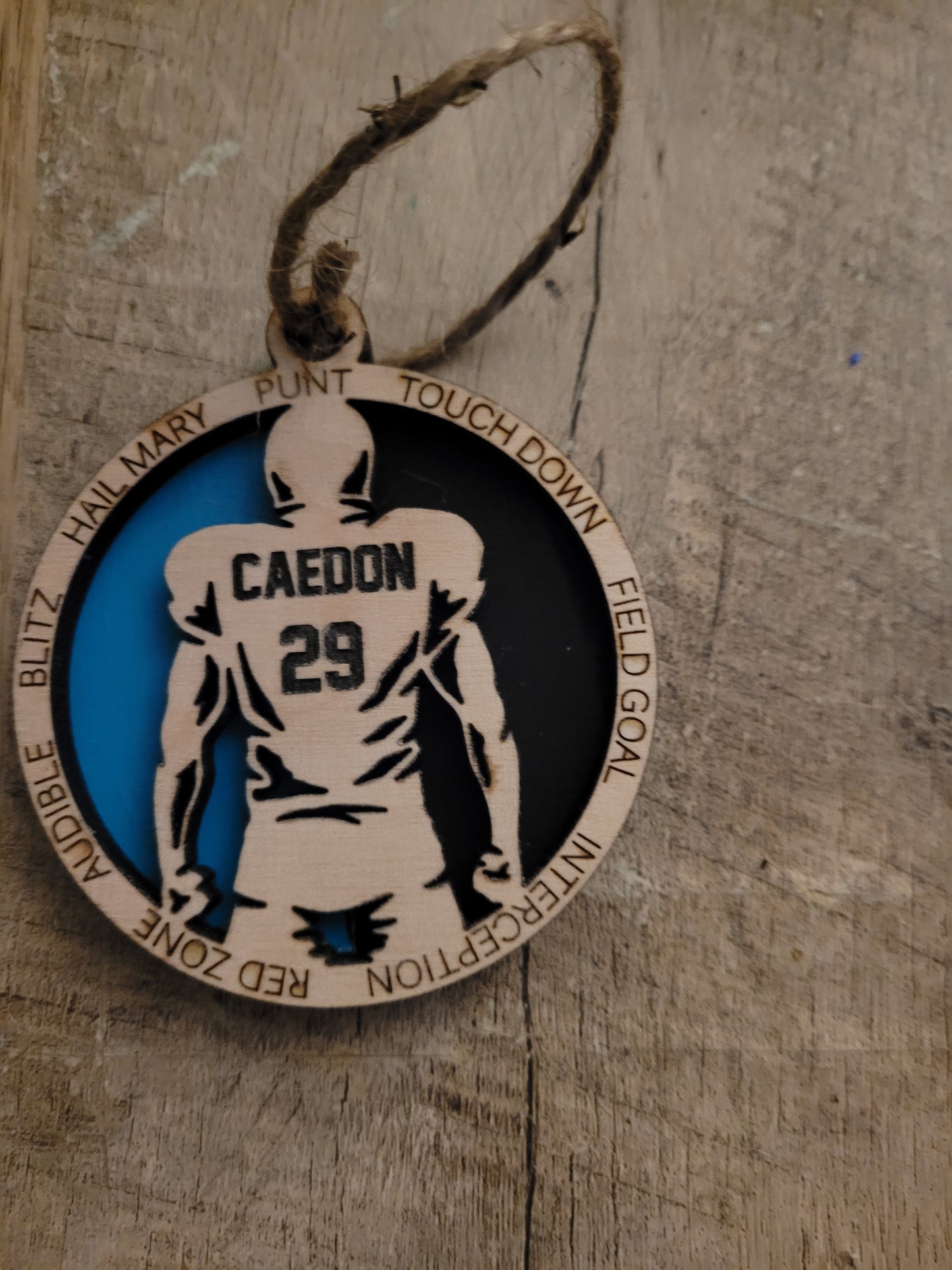 Football personalized ornament