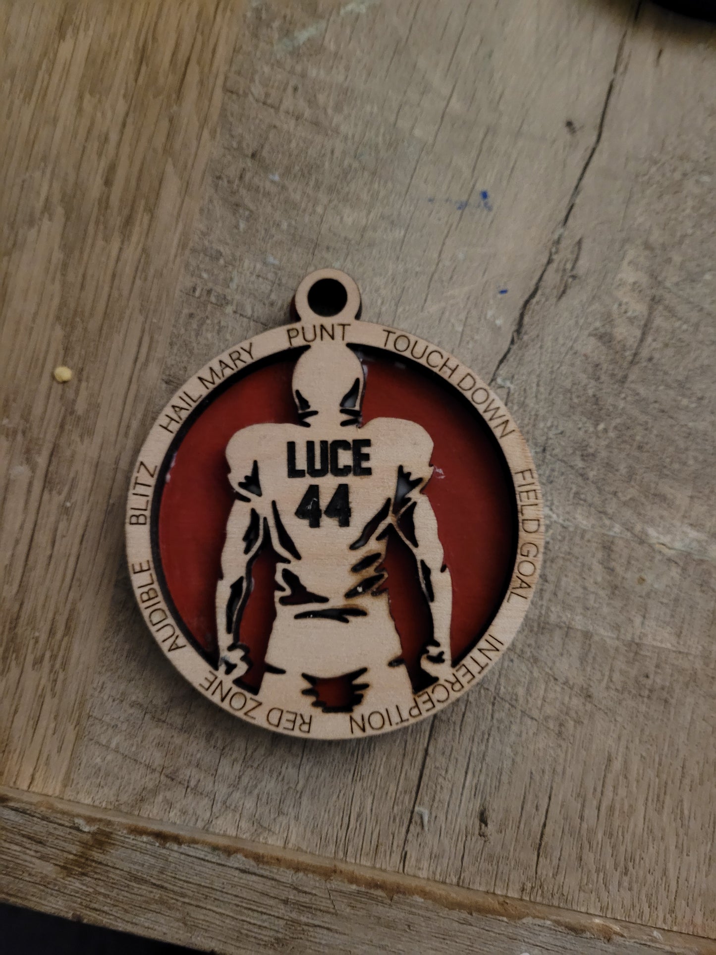 Football personalized ornament