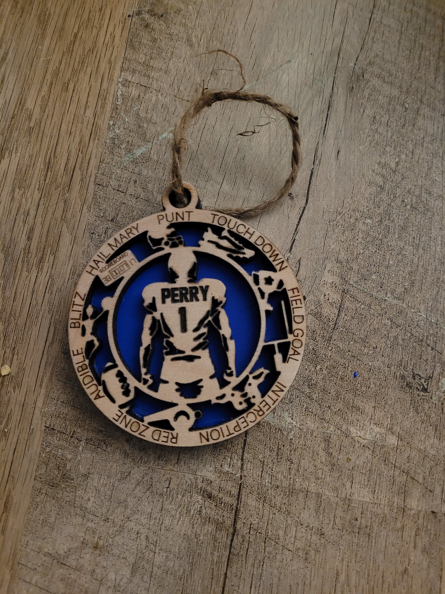 Football personalized ornament