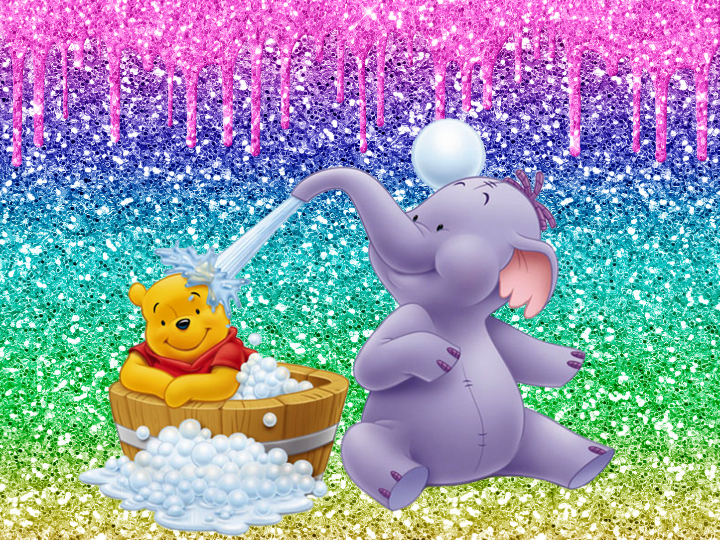 Pooh and Elephant Baby bottle
