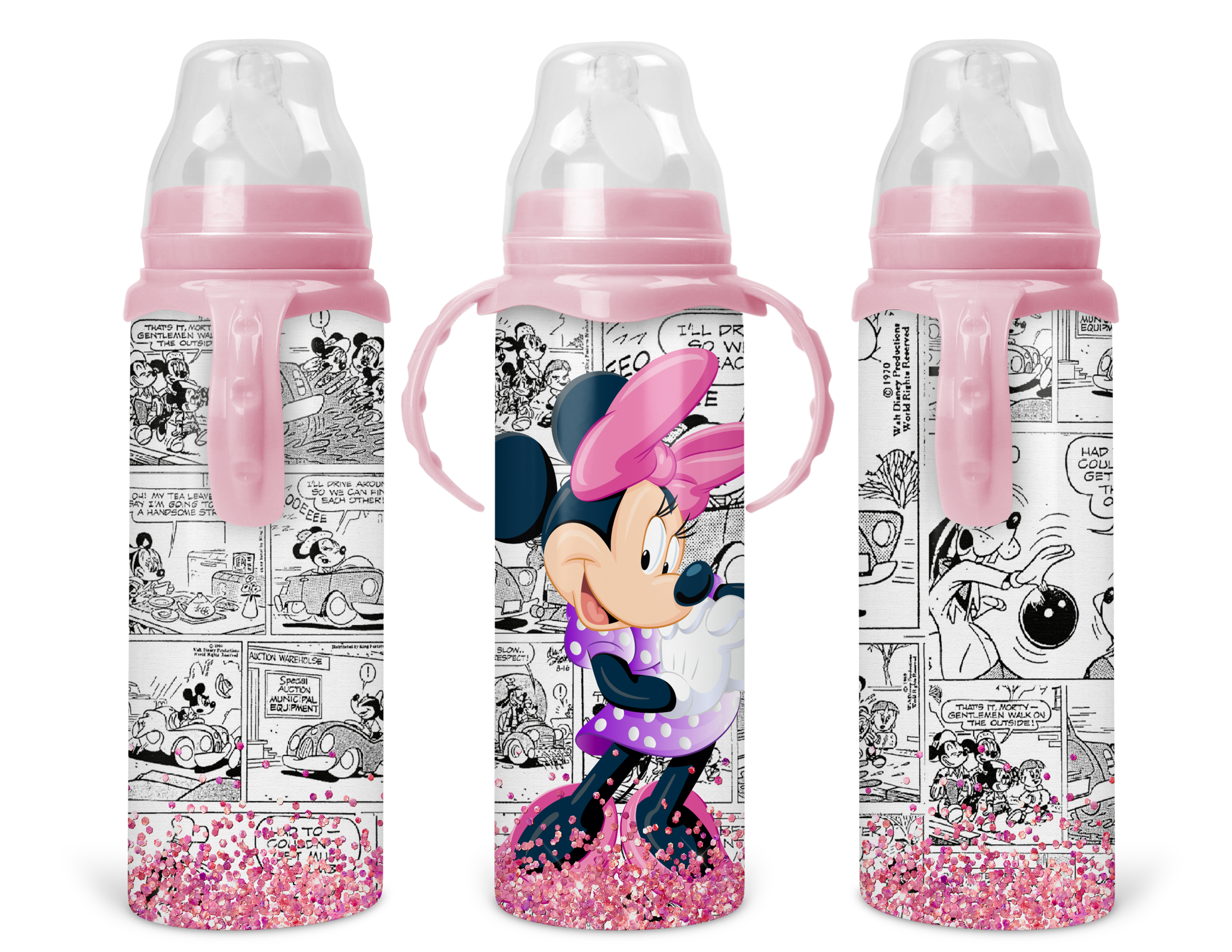 Minnie Mouse Pink Baby Bottle – Kreative Krafts