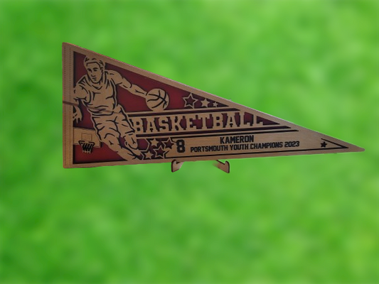 Customized Wooden Basketball Flag