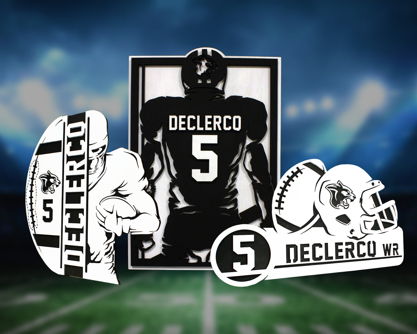 Football Wooden Player Plaque