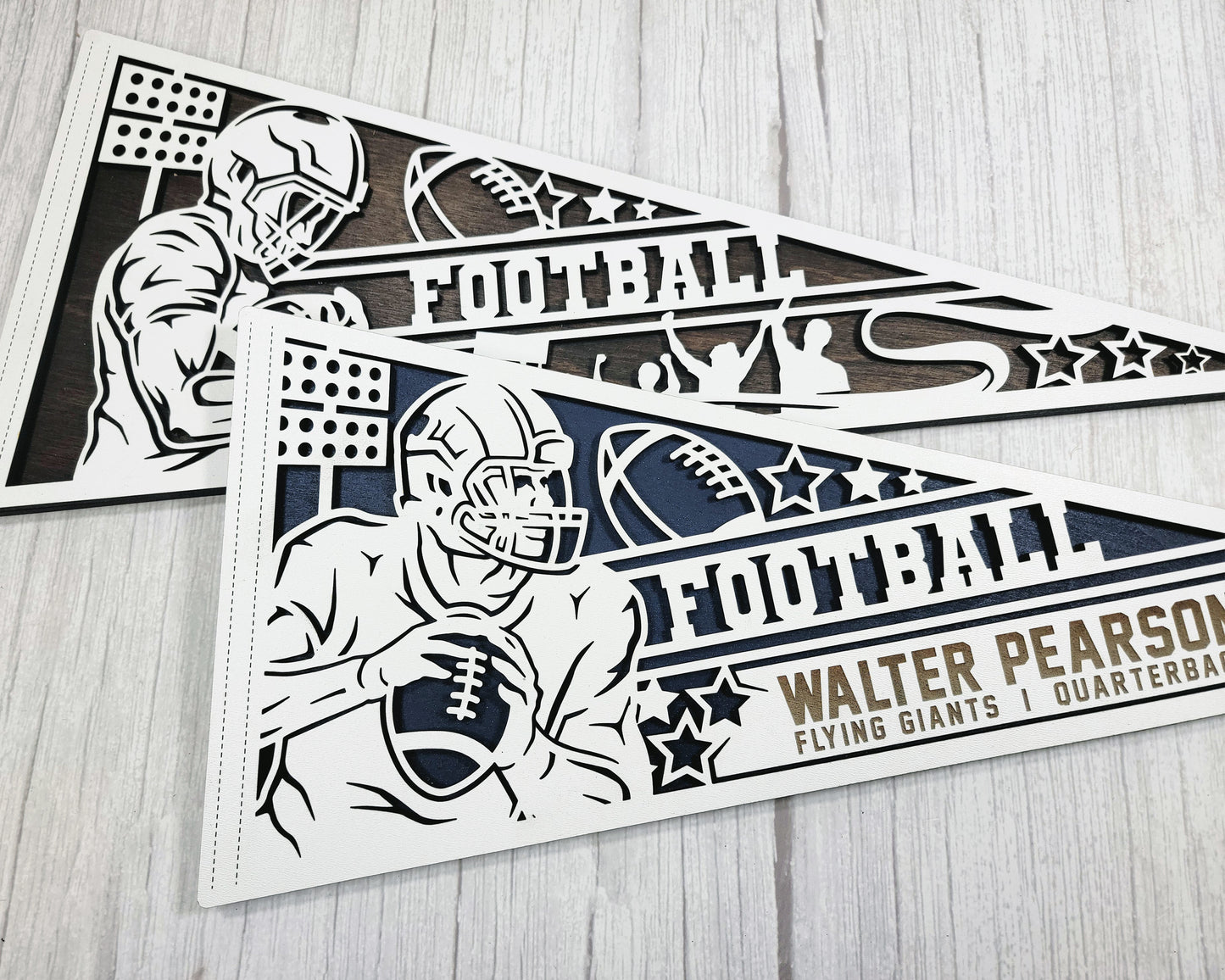 Customized Wooden Football Flag