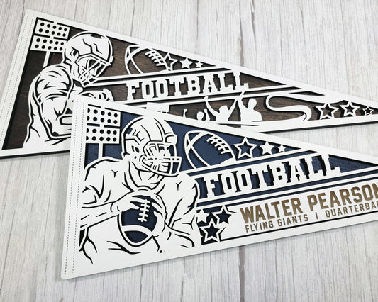 Customized Wooden Football Flag