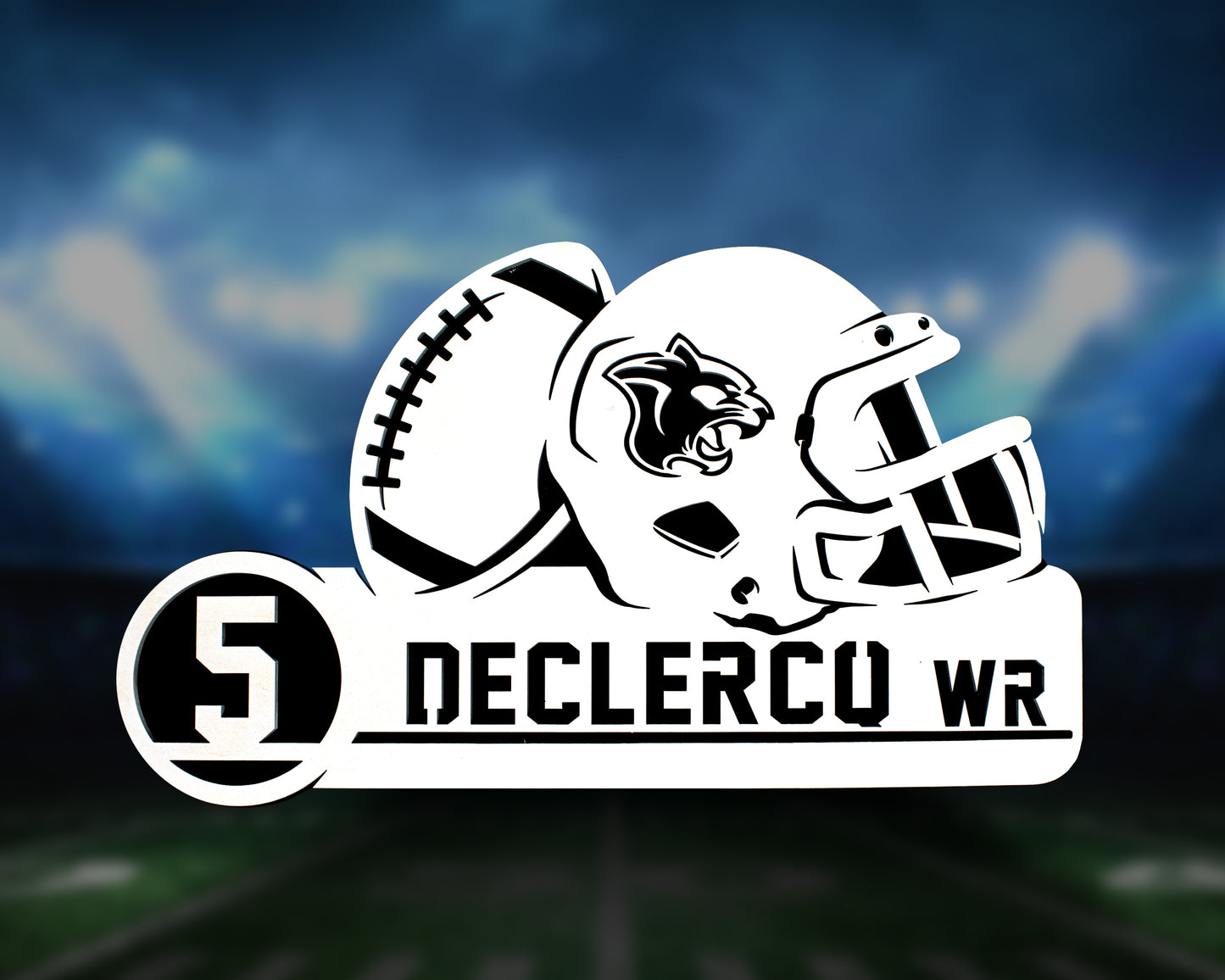 Football Wooden Plaque