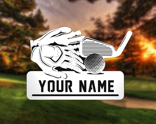 Golf Wooden Equipment Plaque