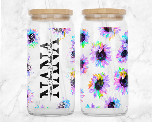 Custom NANA Glass Can Tumbler