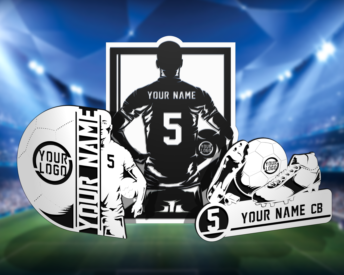 Soccer Wooden Player Plaque