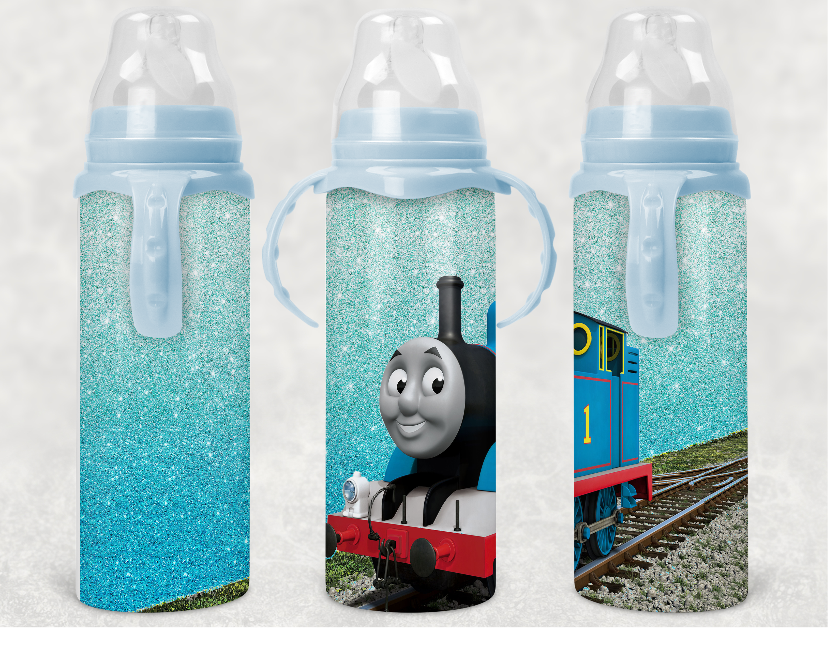 THOMAS train 400ml 3D children's gravity ball cold water bottle, baby's  favorite cold water cup red blue Gourd cup Lovely cup