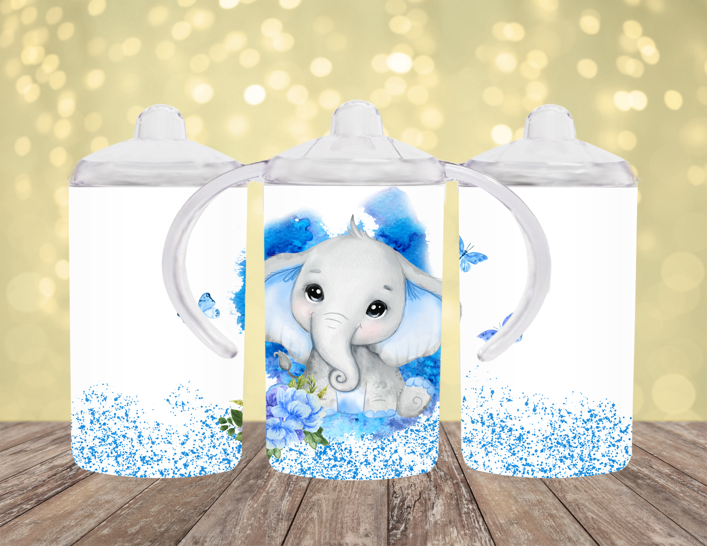 Blue Elephant Sippy Cup