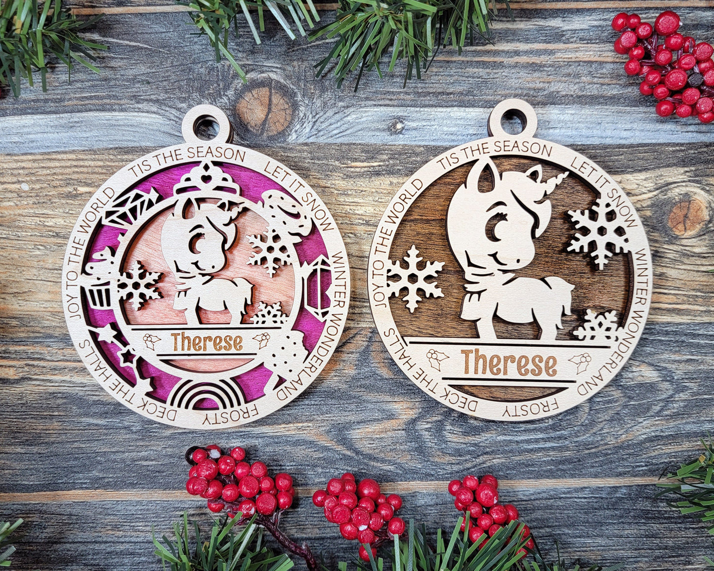 Tiny Tots kids personalized ornaments