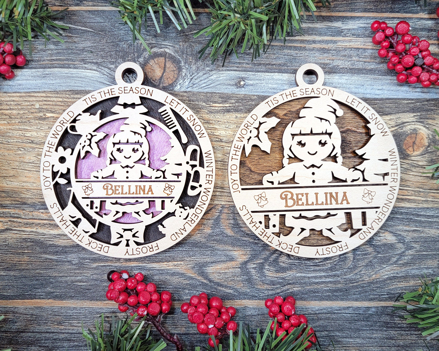 Tiny Tots kids personalized ornaments