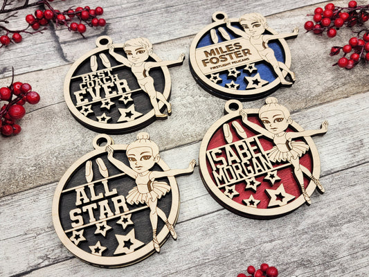 Animated Customized Ballet ornament
