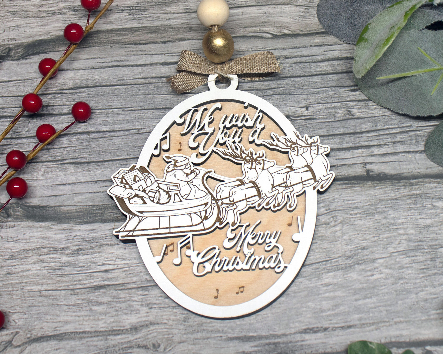 Christmas carol ornament