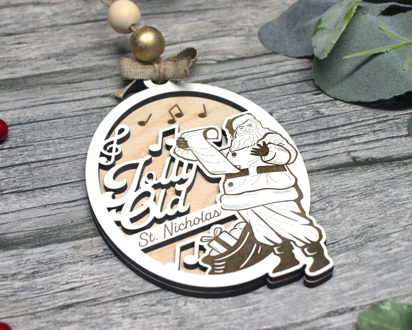 Christmas carol ornament