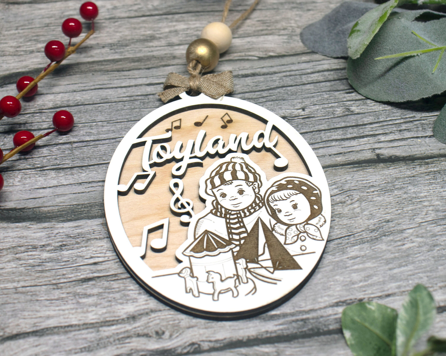 Christmas carol ornament