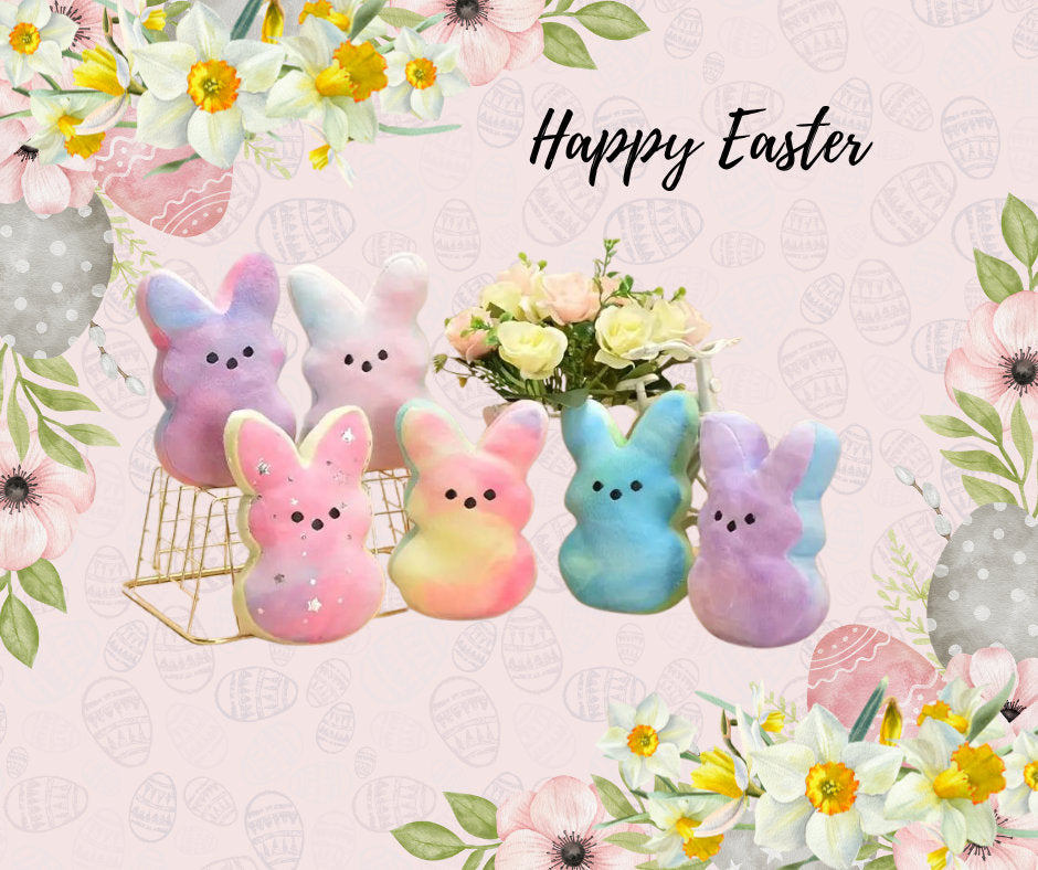 Personalized stuffed Peeps for Easter