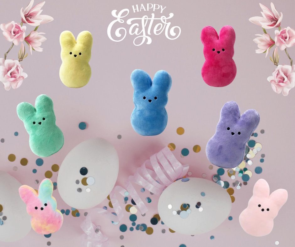 Personalized stuffed Peeps for Easter