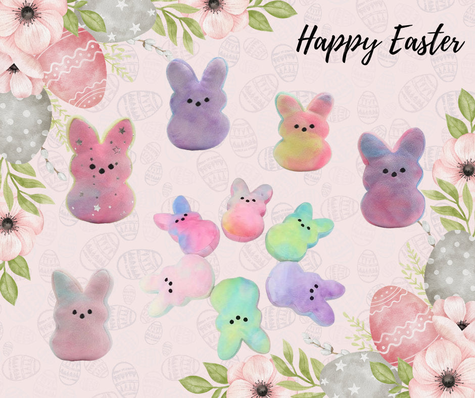 Personalized stuffed Peeps for Easter