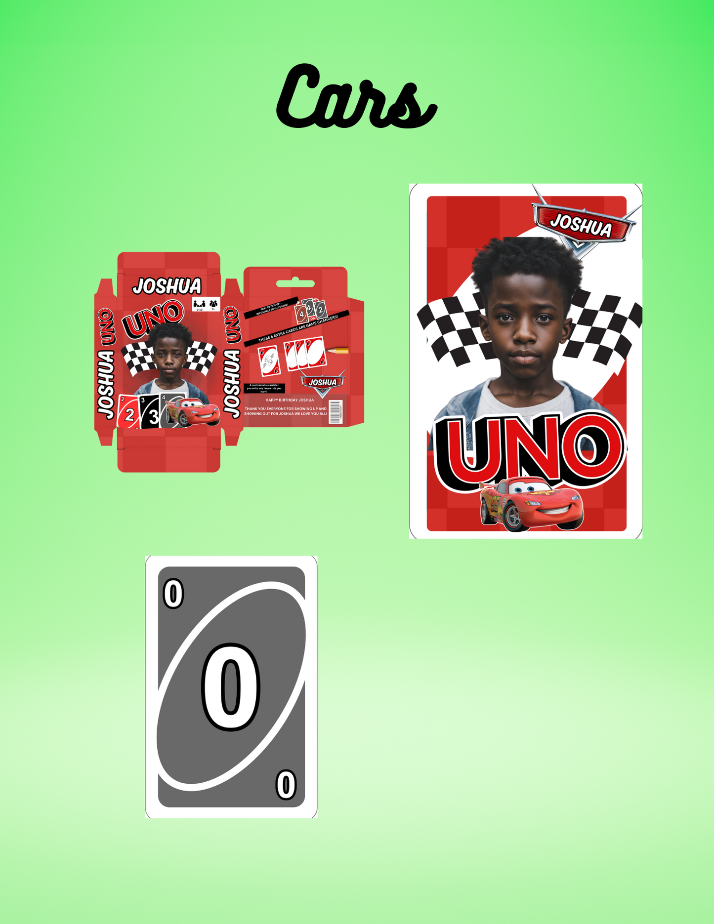 Customized Personalized Uno Card